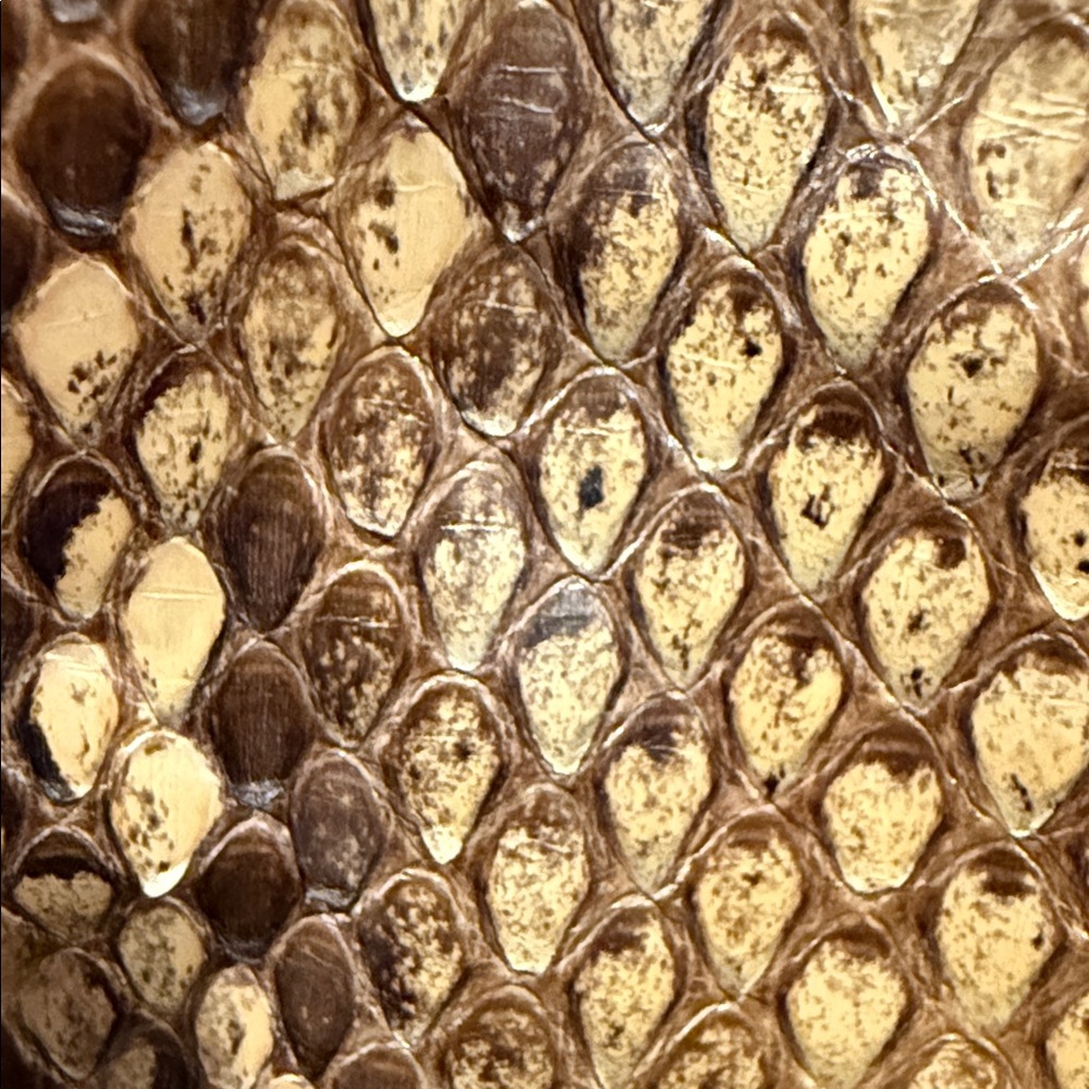 Gucci Yellow Python-Pattern Shoulder Bag With Dou… - image 6